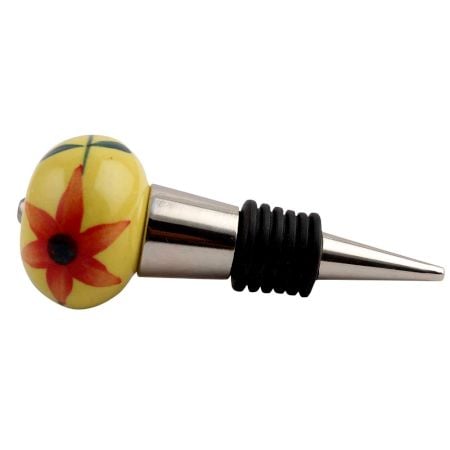 Red Star Ceramic Wine Stopper